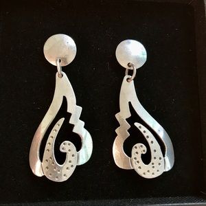 Vintage Mexican sterling silver earrings